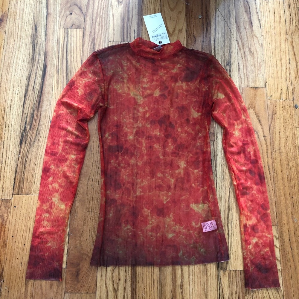 Brand New Opening Ceremony Scent Mesh Lava Shirt